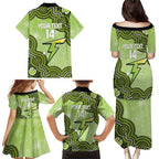 Sydney Thunder NAIDOC Week 2026 Custom Family Matching Puletasi and Hawaiian Shirt 50 Years Deadly Indigenous Art Glitter Effect