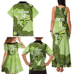 Sydney Thunder NAIDOC Week 2026 Custom Family Matching Tank Maxi Dress and Hawaiian Shirt 50 Years Deadly Indigenous Art Glitter Effect