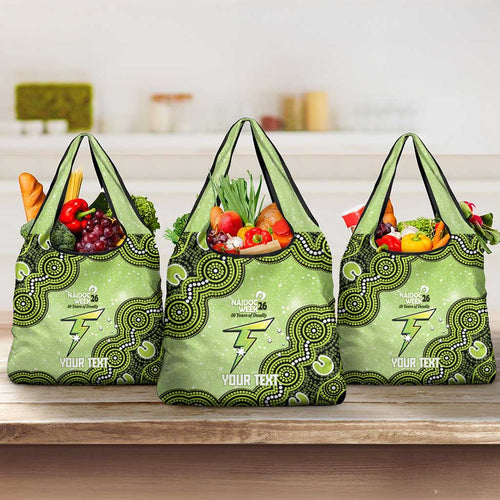 Sydney Thunder NAIDOC Week 2026 Custom Grocery Bag 50 Years Deadly Indigenous Art Glitter Effect