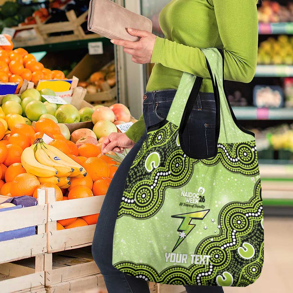 Sydney Thunder NAIDOC Week 2026 Custom Grocery Bag 50 Years Deadly Indigenous Art Glitter Effect