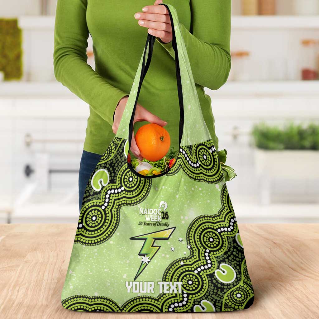 Sydney Thunder NAIDOC Week 2026 Custom Grocery Bag 50 Years Deadly Indigenous Art Glitter Effect
