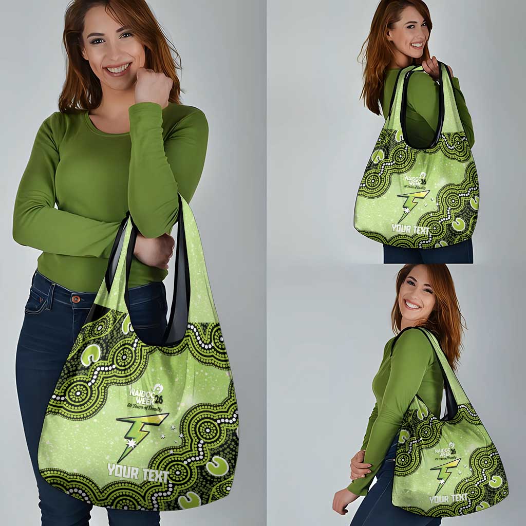Sydney Thunder NAIDOC Week 2026 Custom Grocery Bag 50 Years Deadly Indigenous Art Glitter Effect