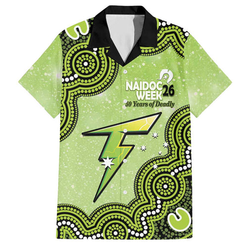 Sydney Thunder NAIDOC Week 2026 Custom Hawaiian Shirt 50 Years Deadly Indigenous Art Glitter Effect