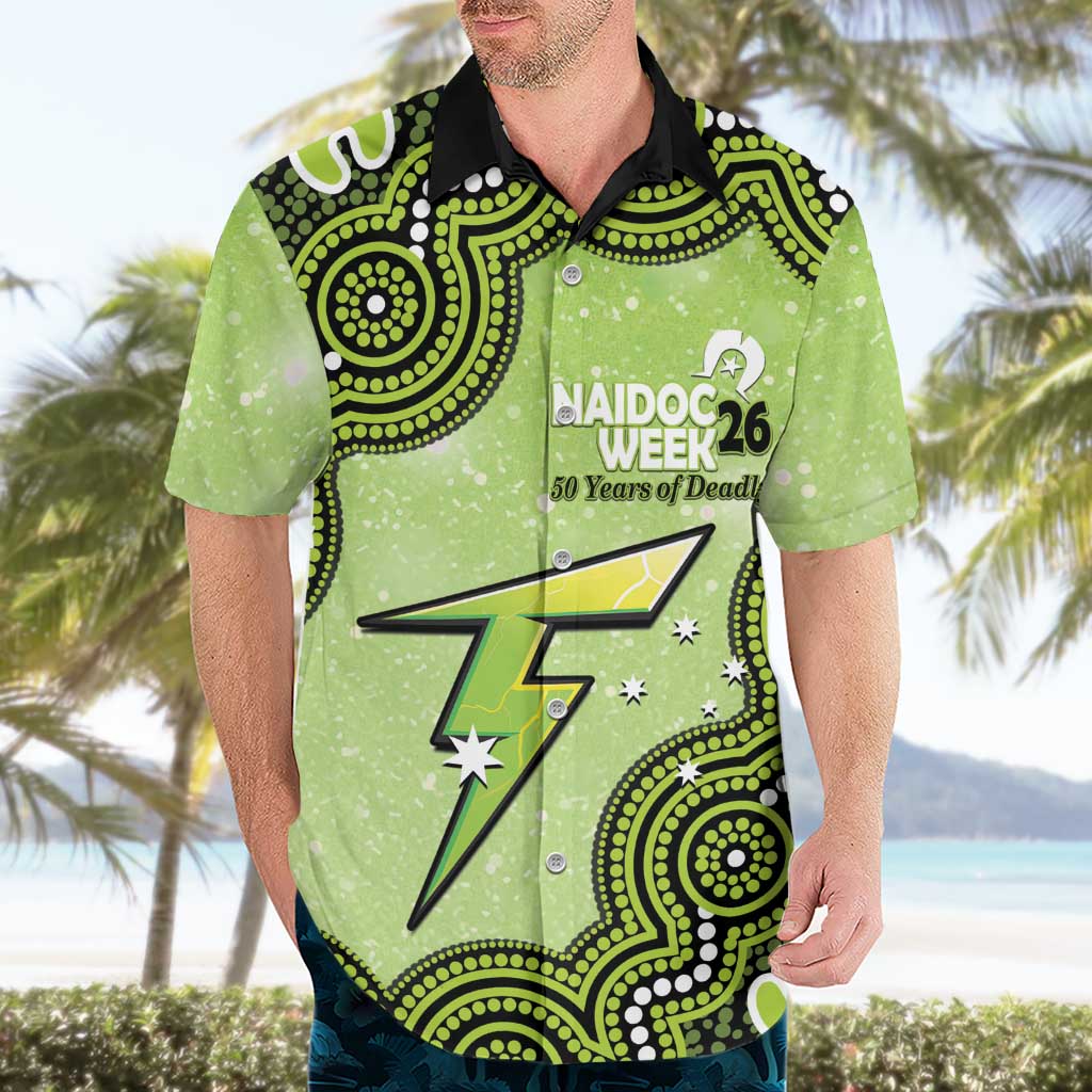 Sydney Thunder NAIDOC Week 2026 Custom Hawaiian Shirt 50 Years Deadly Indigenous Art Glitter Effect