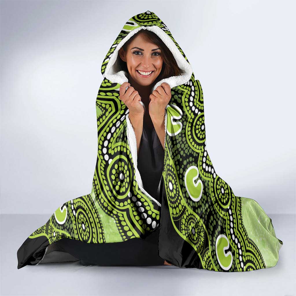 Sydney Thunder NAIDOC Week 2026 Custom Hooded Blanket 50 Years Deadly Indigenous Art Glitter Effect