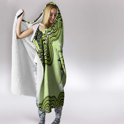 Sydney Thunder NAIDOC Week 2026 Custom Hooded Blanket 50 Years Deadly Indigenous Art Glitter Effect