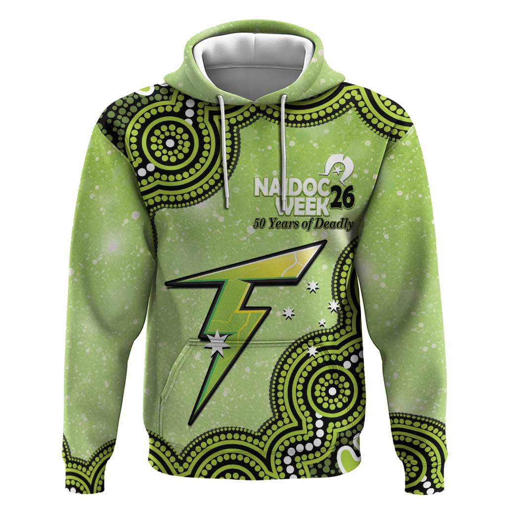 Sydney Thunder NAIDOC Week 2026 Custom Hoodie 50 Years Deadly Indigenous Art Glitter Effect