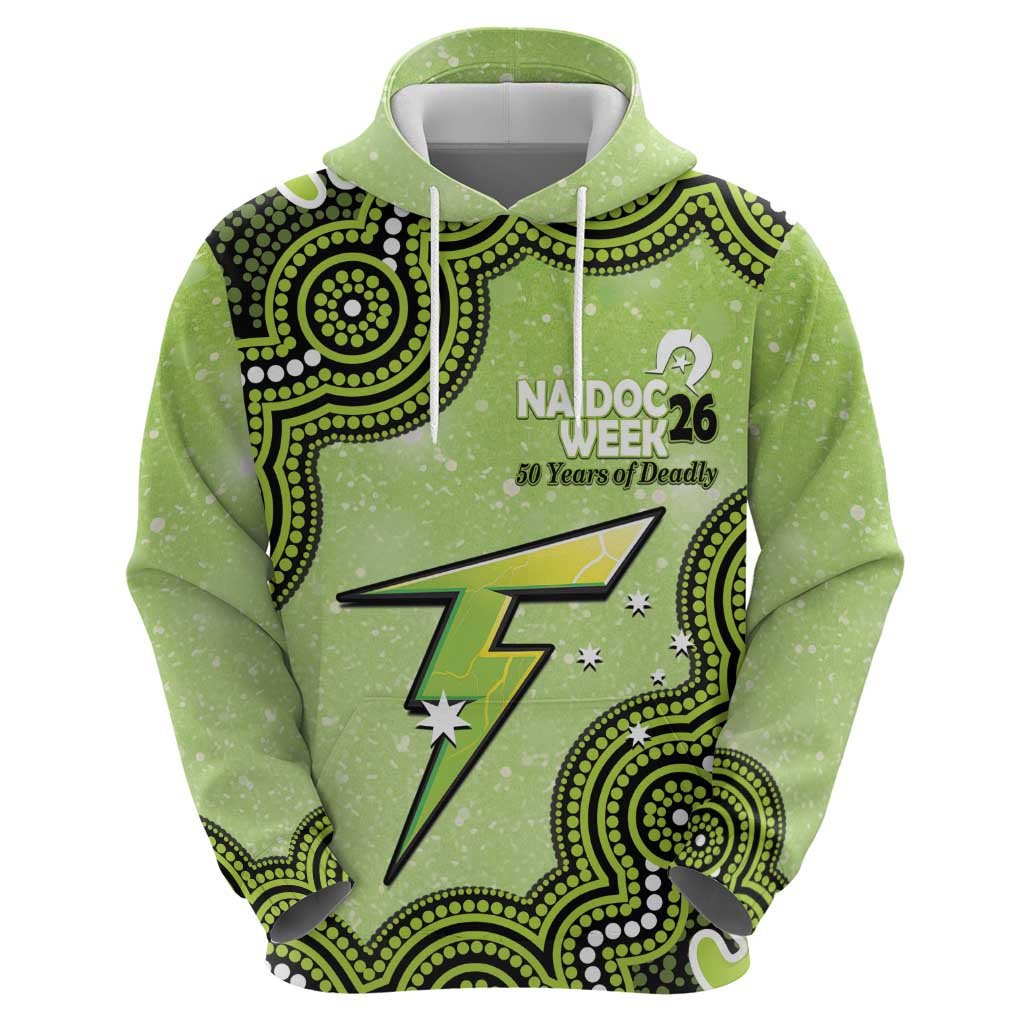 Sydney Thunder NAIDOC Week 2026 Custom Hoodie 50 Years Deadly Indigenous Art Glitter Effect