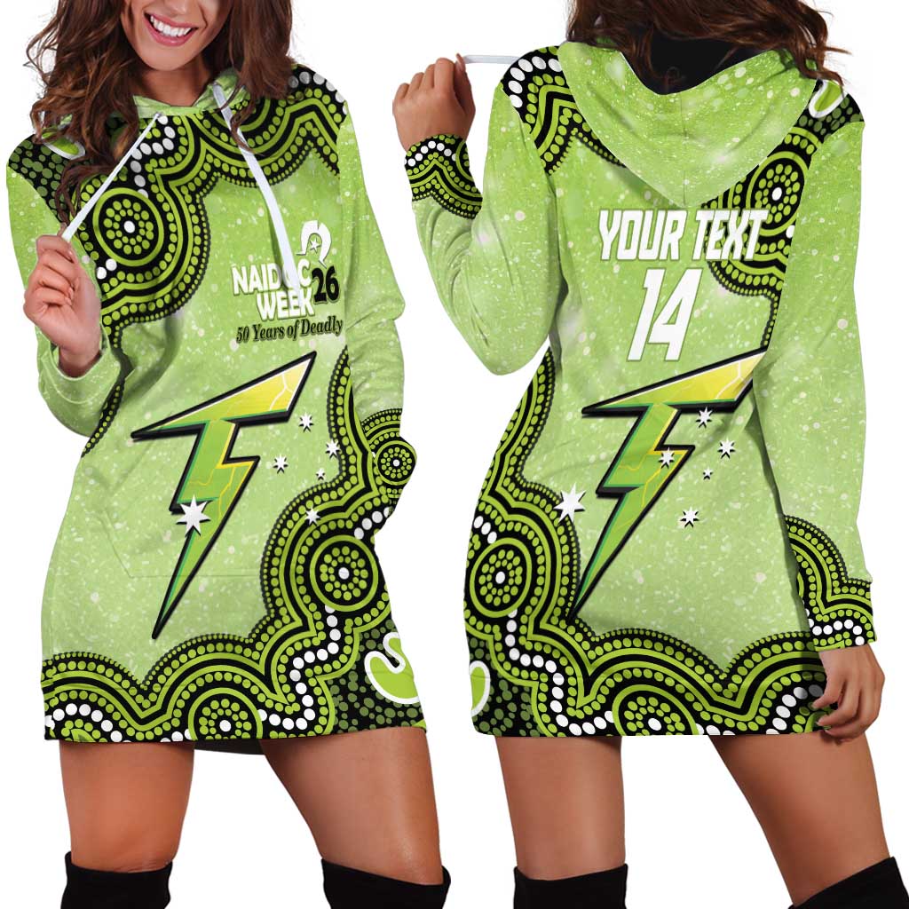 Sydney Thunder NAIDOC Week 2026 Custom Hoodie Dress 50 Years Deadly Indigenous Art Glitter Effect