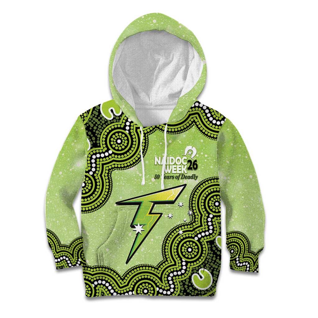 Sydney Thunder NAIDOC Week 2026 Custom Kid Hoodie 50 Years Deadly Indigenous Art Glitter Effect