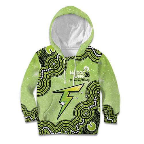 Sydney Thunder NAIDOC Week 2026 Custom Kid Hoodie 50 Years Deadly Indigenous Art Glitter Effect