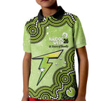 Sydney Thunder NAIDOC Week 2026 Custom Kid Polo Shirt 50 Years Deadly Indigenous Art Glitter Effect