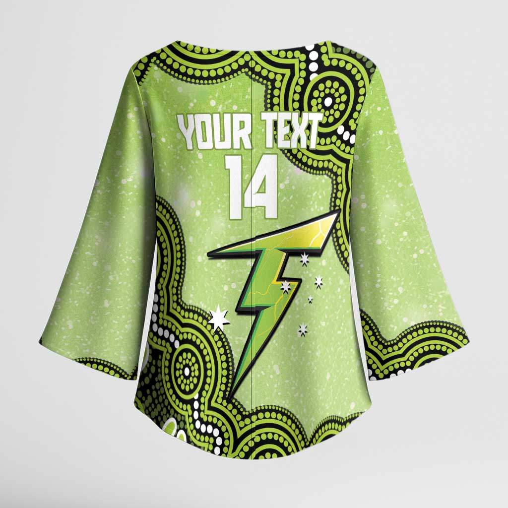 Sydney Thunder NAIDOC Week 2026 Custom Kimono Sleeve Blouse 50 Years Deadly Indigenous Art Glitter Effect