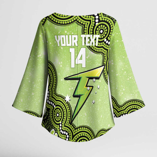 Sydney Thunder NAIDOC Week 2026 Custom Kimono Sleeve Blouse 50 Years Deadly Indigenous Art Glitter Effect