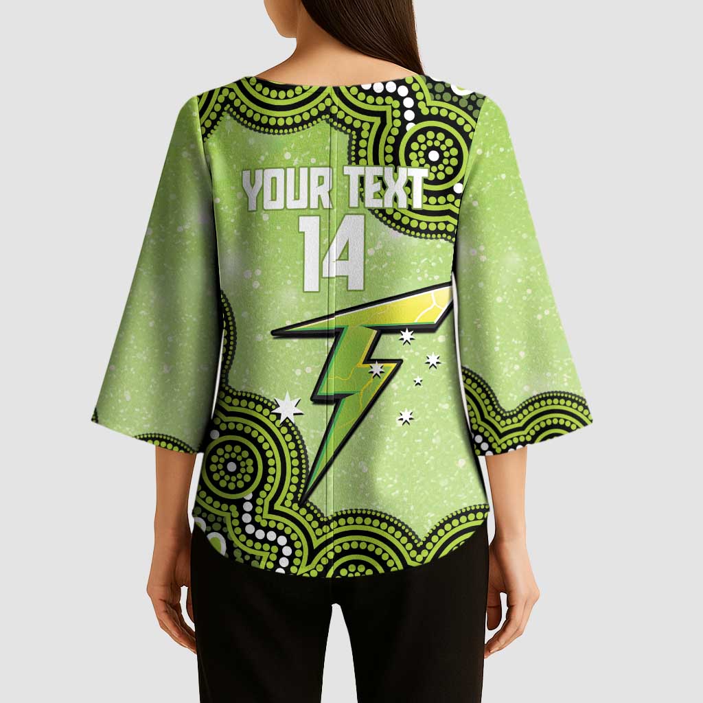 Sydney Thunder NAIDOC Week 2026 Custom Kimono Sleeve Blouse 50 Years Deadly Indigenous Art Glitter Effect