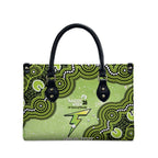 Sydney Thunder NAIDOC Week 2026 Custom Leather Bag 50 Years Deadly Indigenous Art Glitter Effect