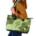 Sydney Thunder NAIDOC Week 2026 Custom Leather Tote Bag 50 Years Deadly Indigenous Art Glitter Effect