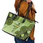 Sydney Thunder NAIDOC Week 2026 Custom Leather Tote Bag 50 Years Deadly Indigenous Art Glitter Effect