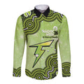 Sydney Thunder NAIDOC Week 2026 Custom Long Sleeve Button Shirt 50 Years Deadly Indigenous Art Glitter Effect