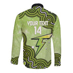 Sydney Thunder NAIDOC Week 2026 Custom Long Sleeve Button Shirt 50 Years Deadly Indigenous Art Glitter Effect