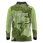 Sydney Thunder NAIDOC Week 2026 Custom Long Sleeve Polo Shirt 50 Years Deadly Indigenous Art Glitter Effect