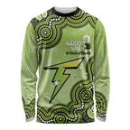 Sydney Thunder NAIDOC Week 2026 Custom Long Sleeve Shirt 50 Years Deadly Indigenous Art Glitter Effect