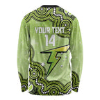 Sydney Thunder NAIDOC Week 2026 Custom Long Sleeve Shirt 50 Years Deadly Indigenous Art Glitter Effect