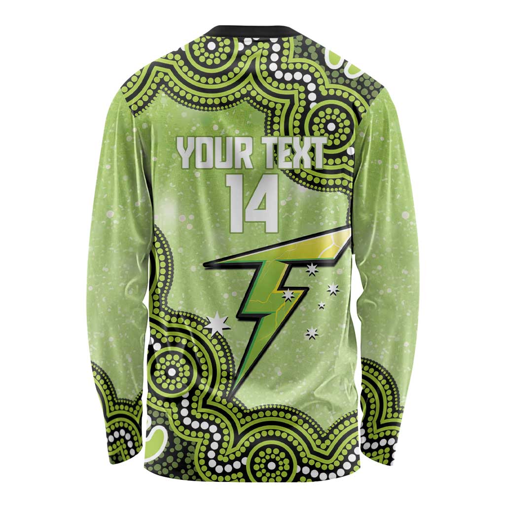 Sydney Thunder NAIDOC Week 2026 Custom Long Sleeve Shirt 50 Years Deadly Indigenous Art Glitter Effect