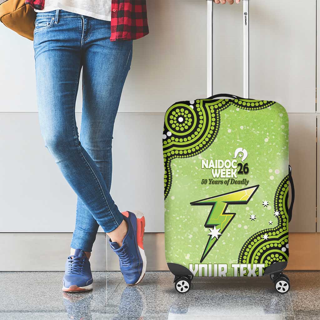 Sydney Thunder NAIDOC Week 2026 Custom Luggage Cover 50 Years Deadly Indigenous Art Glitter Effect