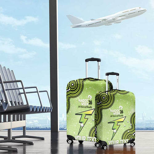 Sydney Thunder NAIDOC Week 2026 Custom Luggage Cover 50 Years Deadly Indigenous Art Glitter Effect