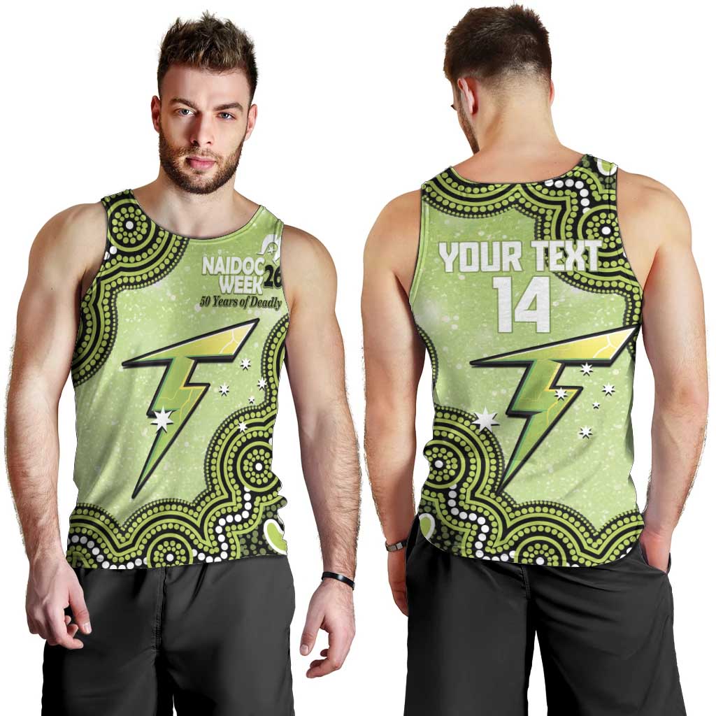 Sydney Thunder NAIDOC Week 2026 Custom Men Tank Top 50 Years Deadly Indigenous Art Glitter Effect
