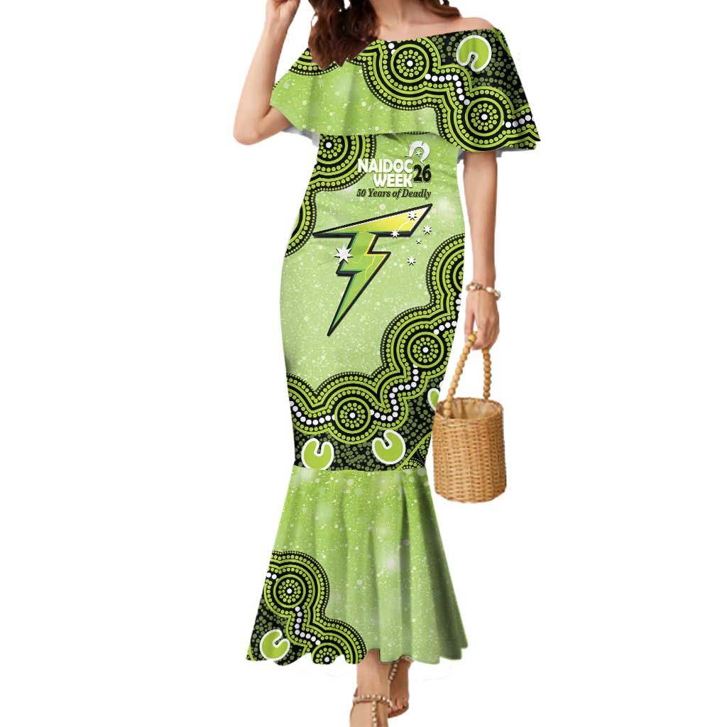 Sydney Thunder NAIDOC Week 2026 Custom Mermaid Dress 50 Years Deadly Indigenous Art Glitter Effect