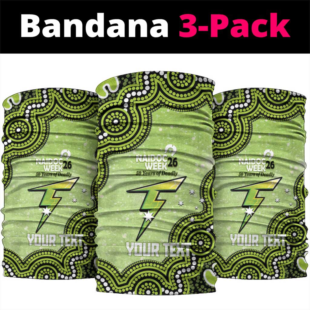 Sydney Thunder NAIDOC Week 2026 Custom Neck Gaiter 50 Years Deadly Indigenous Art Glitter Effect