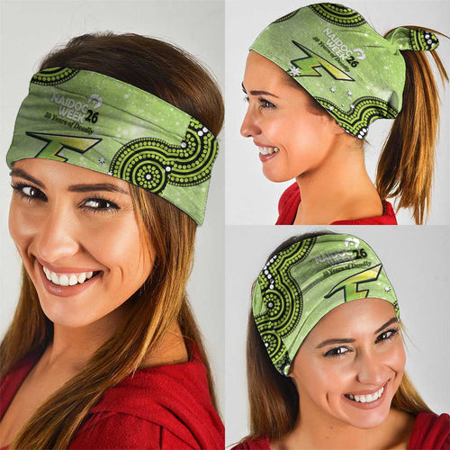 Sydney Thunder NAIDOC Week 2026 Custom Neck Gaiter 50 Years Deadly Indigenous Art Glitter Effect