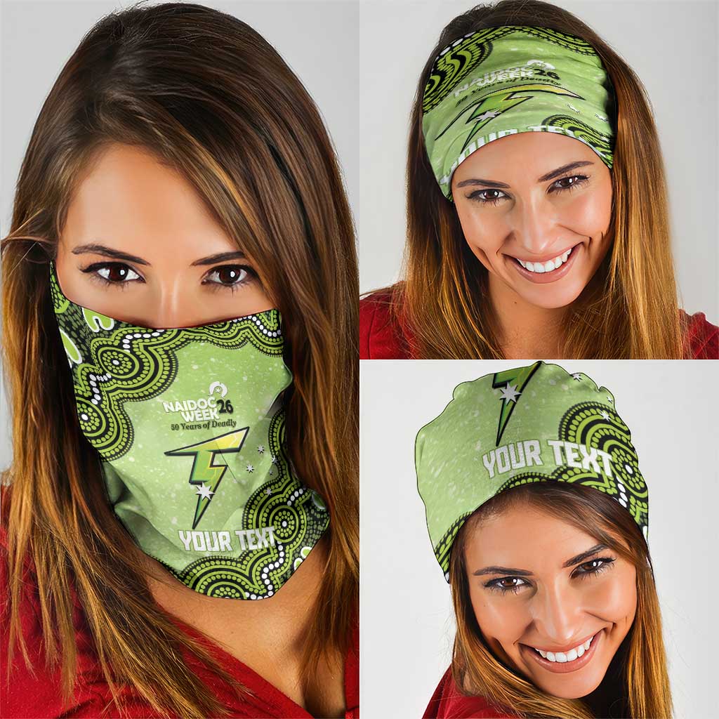 Sydney Thunder NAIDOC Week 2026 Custom Neck Gaiter 50 Years Deadly Indigenous Art Glitter Effect