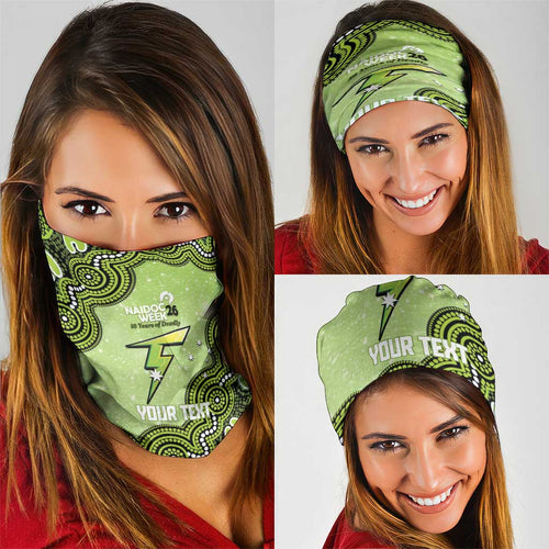 Sydney Thunder NAIDOC Week 2026 Custom Neck Gaiter 50 Years Deadly Indigenous Art Glitter Effect