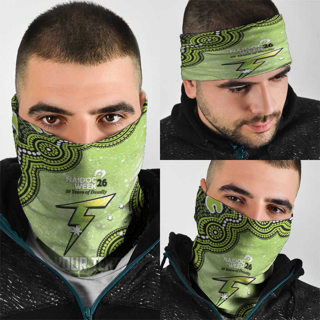 Sydney Thunder NAIDOC Week 2026 Custom Neck Gaiter 50 Years Deadly Indigenous Art Glitter Effect