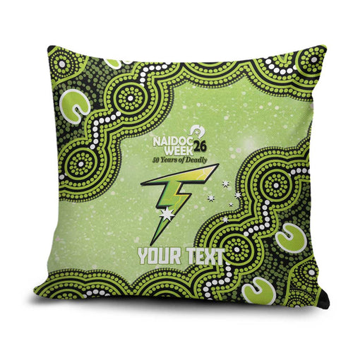 Sydney Thunder NAIDOC Week 2026 Custom Pillow Cover 50 Years Deadly Indigenous Art Glitter Effect