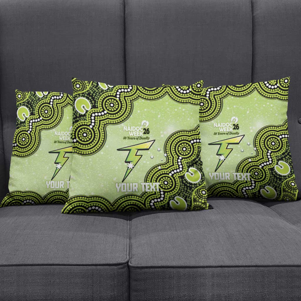 Sydney Thunder NAIDOC Week 2026 Custom Pillow Cover 50 Years Deadly Indigenous Art Glitter Effect