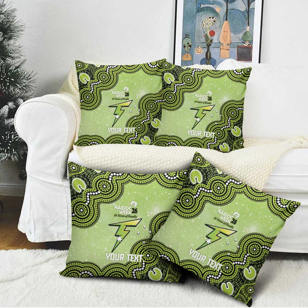 Sydney Thunder NAIDOC Week 2026 Custom Pillow Cover 50 Years Deadly Indigenous Art Glitter Effect