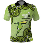 Sydney Thunder NAIDOC Week 2026 Custom Polo Shirt 50 Years Deadly Indigenous Art Glitter Effect