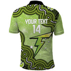 Sydney Thunder NAIDOC Week 2026 Custom Polo Shirt 50 Years Deadly Indigenous Art Glitter Effect