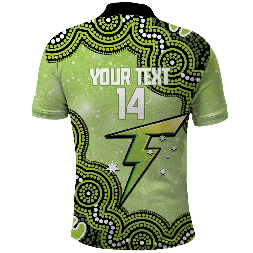 Sydney Thunder NAIDOC Week 2026 Custom Polo Shirt 50 Years Deadly Indigenous Art Glitter Effect