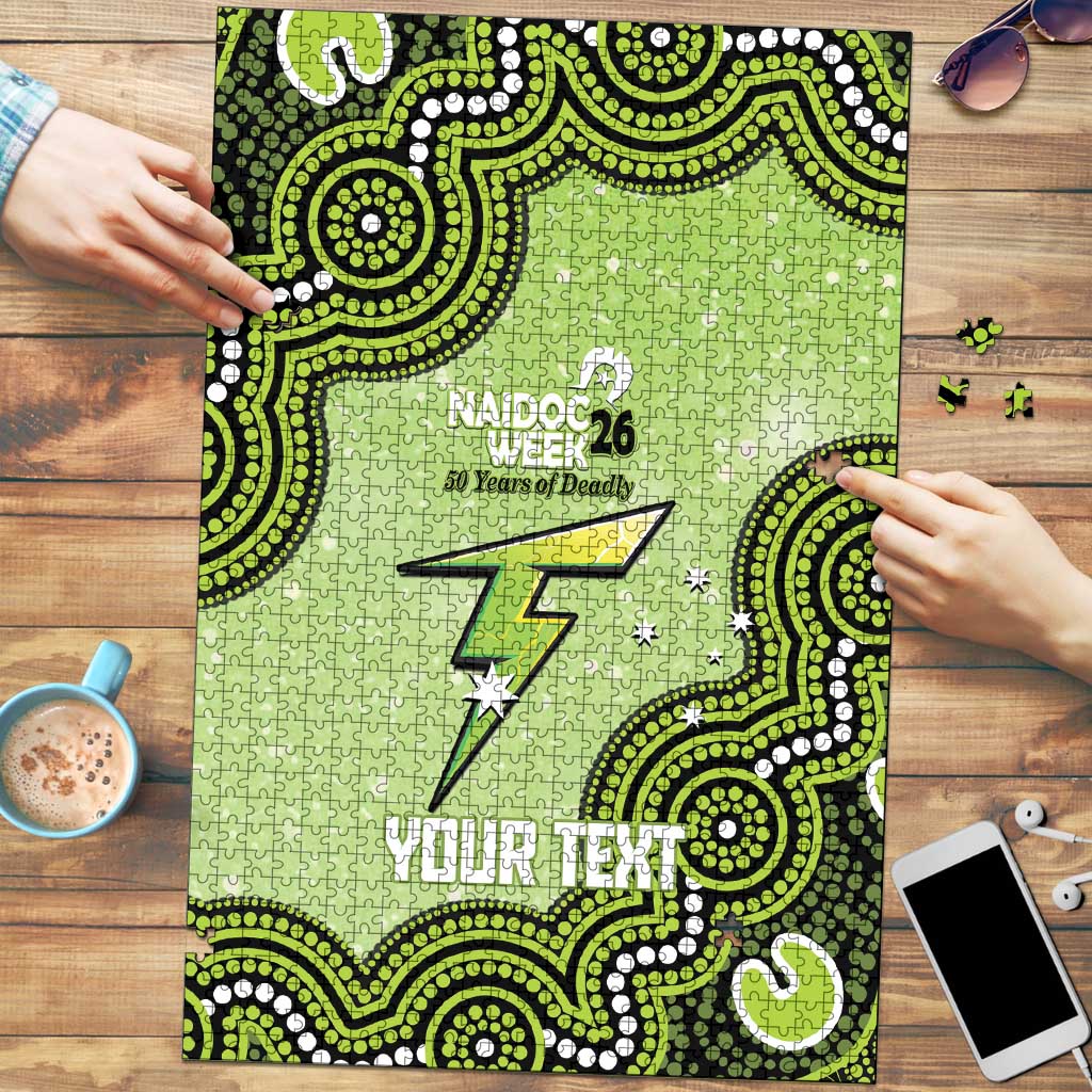 Sydney Thunder NAIDOC Week 2026 Custom Puzzle 50 Years Deadly Indigenous Art Glitter Effect