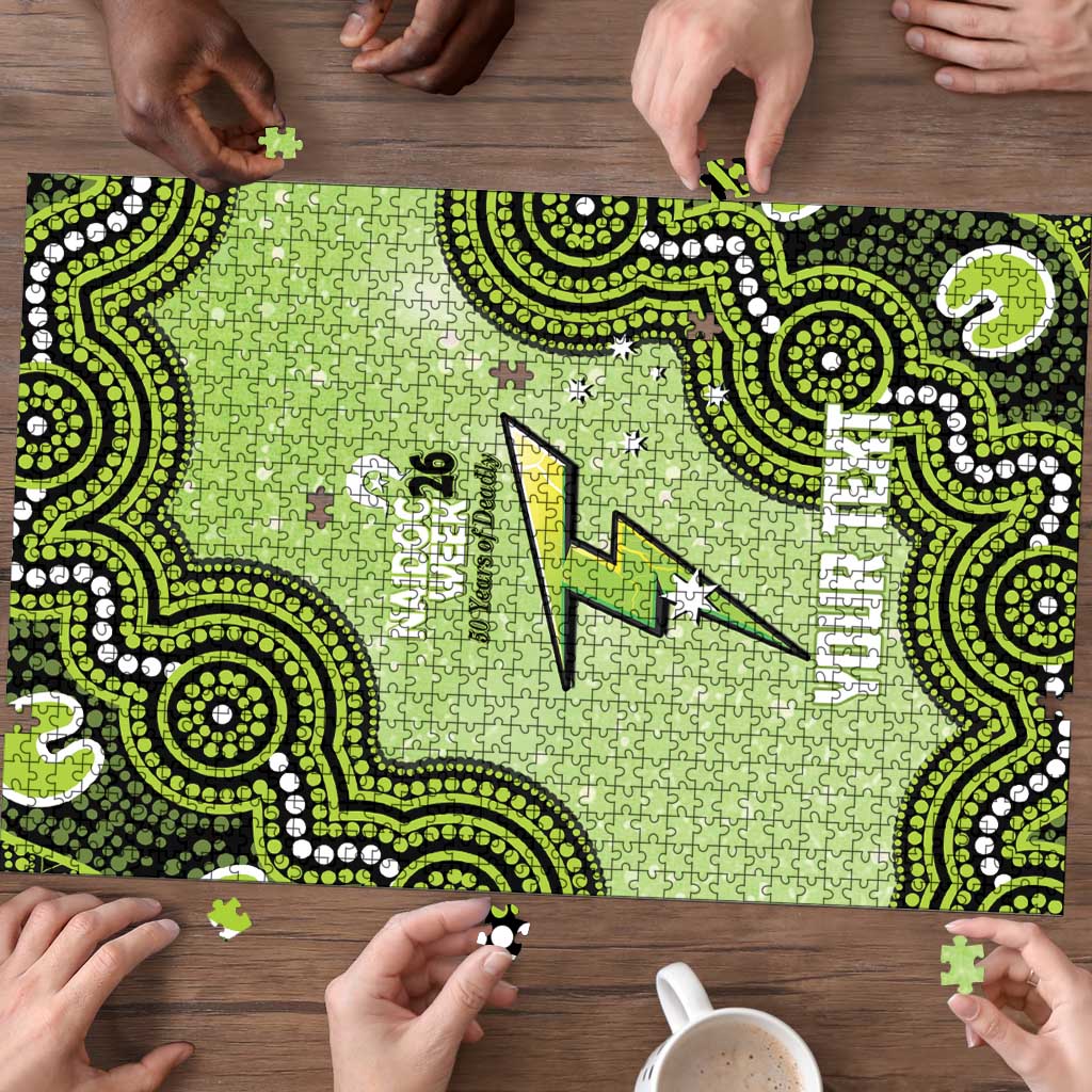 Sydney Thunder NAIDOC Week 2026 Custom Puzzle 50 Years Deadly Indigenous Art Glitter Effect