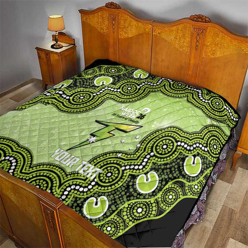 Sydney Thunder NAIDOC Week 2026 Custom Quilt 50 Years Deadly Indigenous Art Glitter Effect