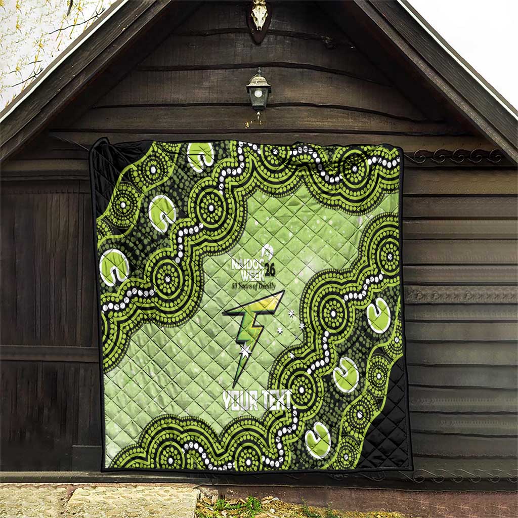 Sydney Thunder NAIDOC Week 2026 Custom Quilt 50 Years Deadly Indigenous Art Glitter Effect