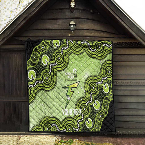 Sydney Thunder NAIDOC Week 2026 Custom Quilt 50 Years Deadly Indigenous Art Glitter Effect