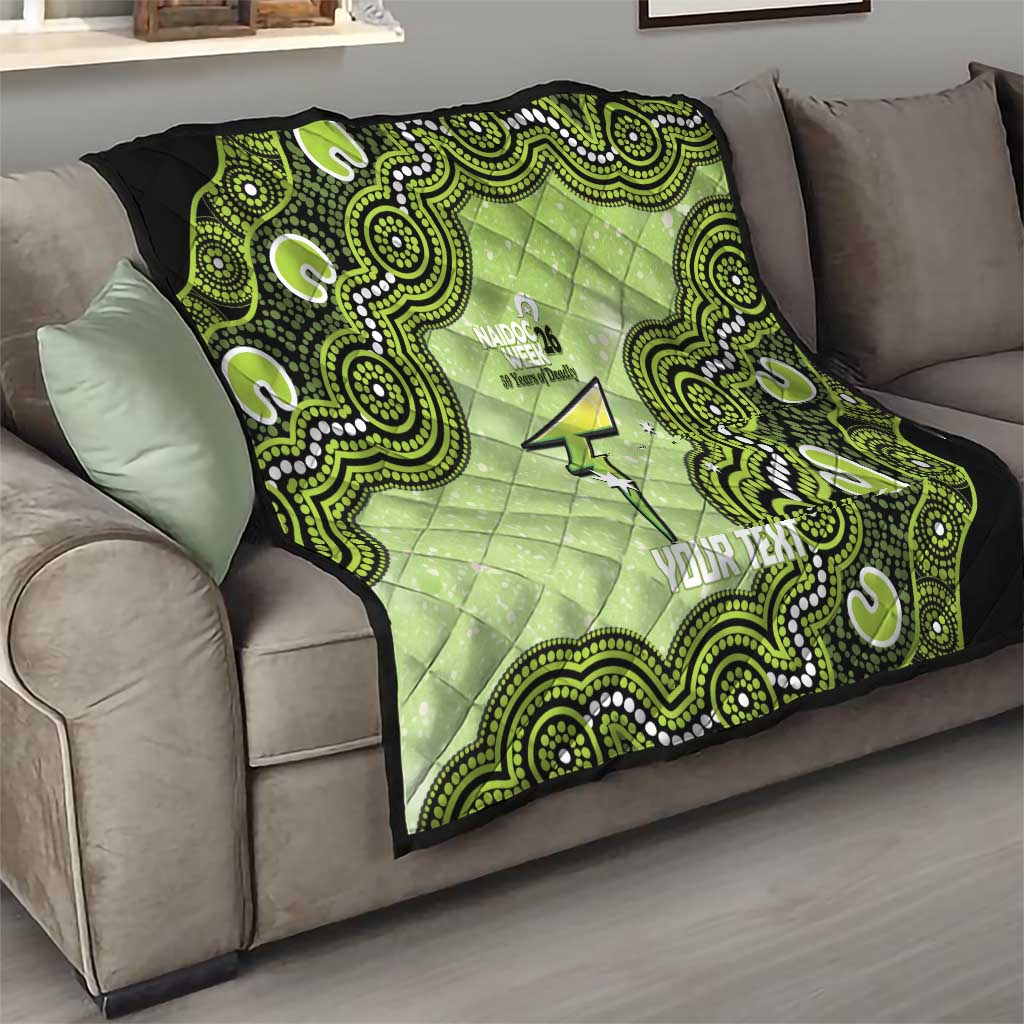 Sydney Thunder NAIDOC Week 2026 Custom Quilt 50 Years Deadly Indigenous Art Glitter Effect