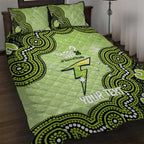 Sydney Thunder NAIDOC Week 2026 Custom Quilt Bed Set 50 Years Deadly Indigenous Art Glitter Effect